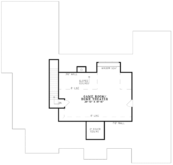 upper floor house blueprint