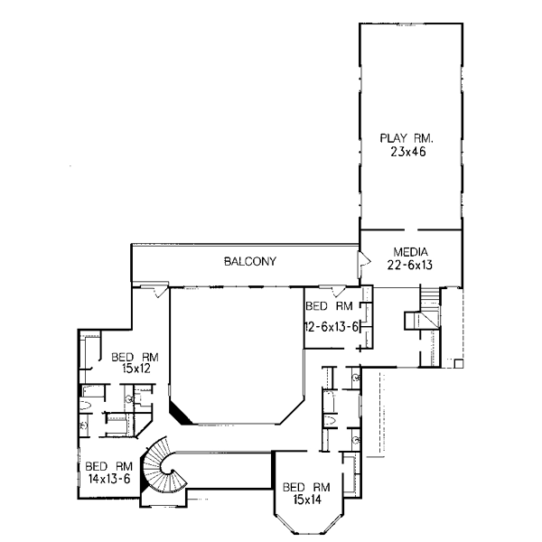 upper floor house blueprint