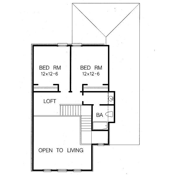 upper floor house blueprint