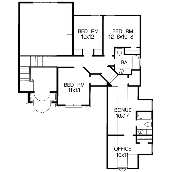 upper floor house blueprint