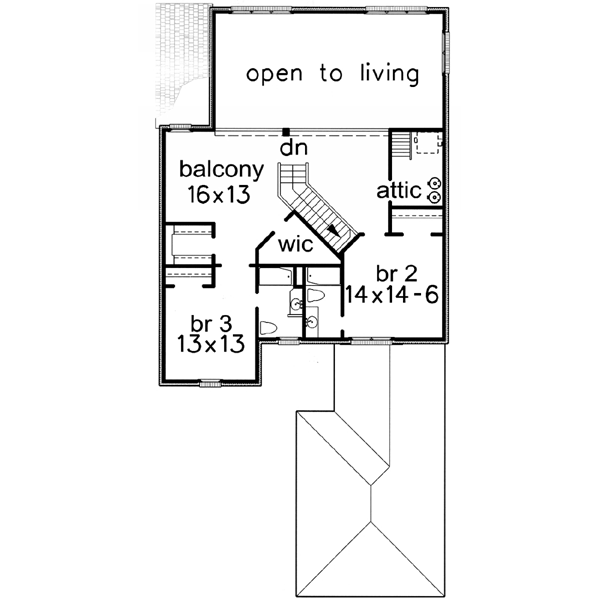 upper floor house blueprint