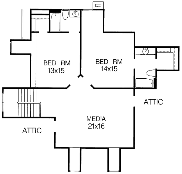 upper floor house blueprint