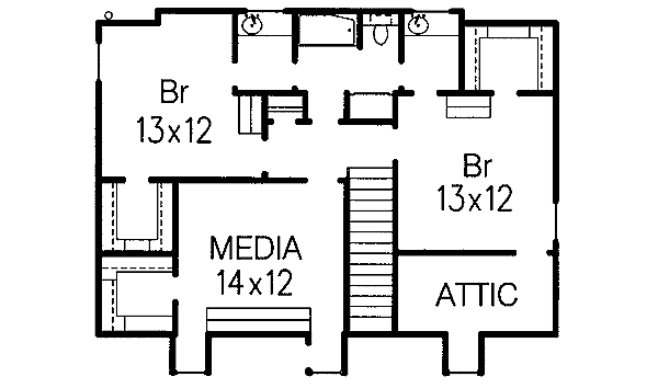 upper floor house blueprint
