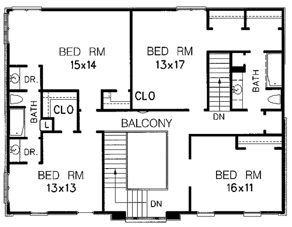 upper floor house blueprint