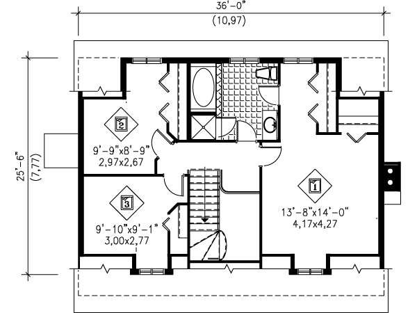 upper floor house blueprint