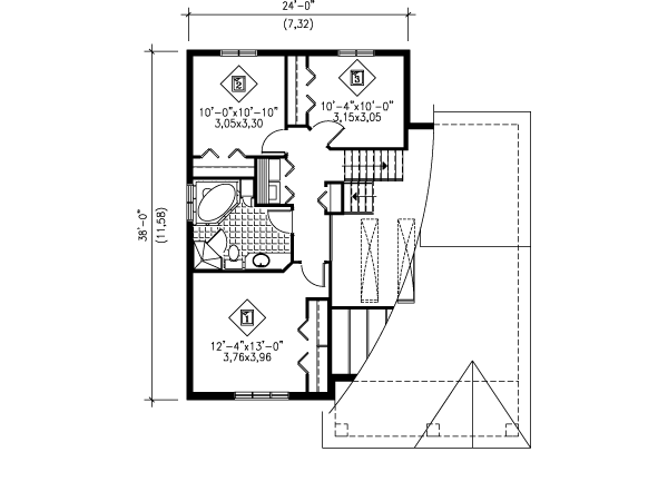 upper floor house blueprint