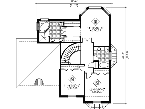 upper floor house blueprint