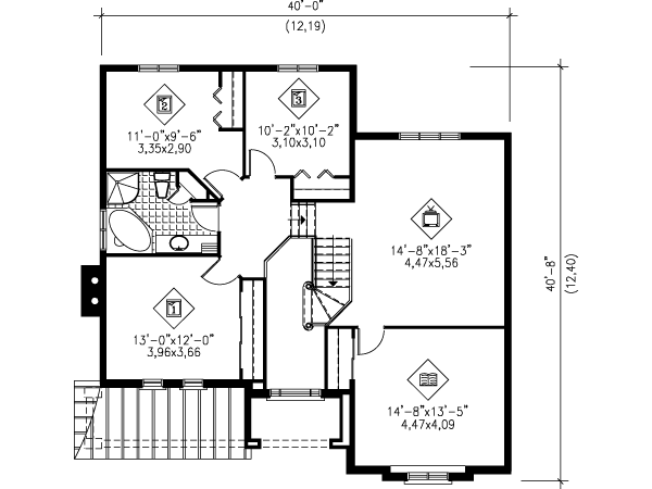 upper floor house blueprint