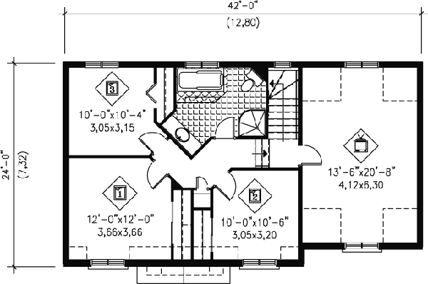 upper floor house blueprint