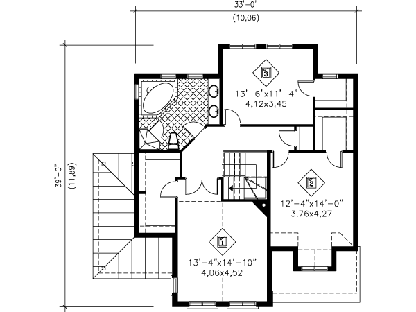 upper floor house blueprint