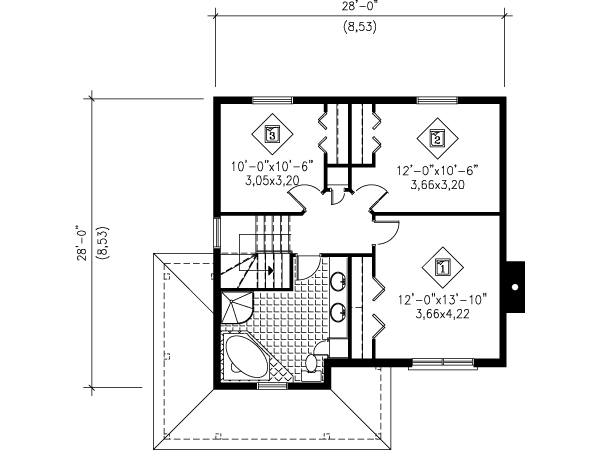 upper floor house blueprint