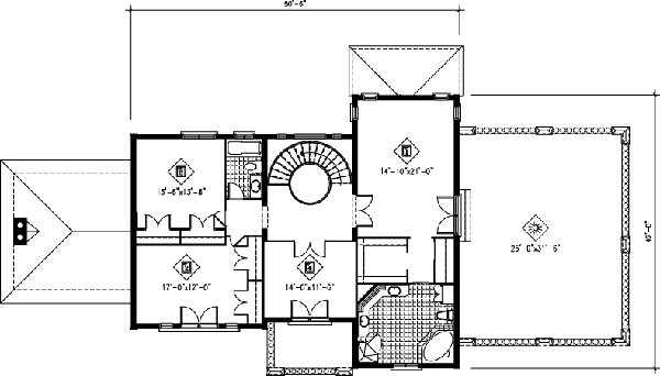 upper floor house blueprint