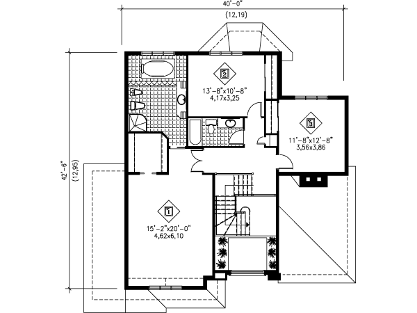 upper floor house blueprint