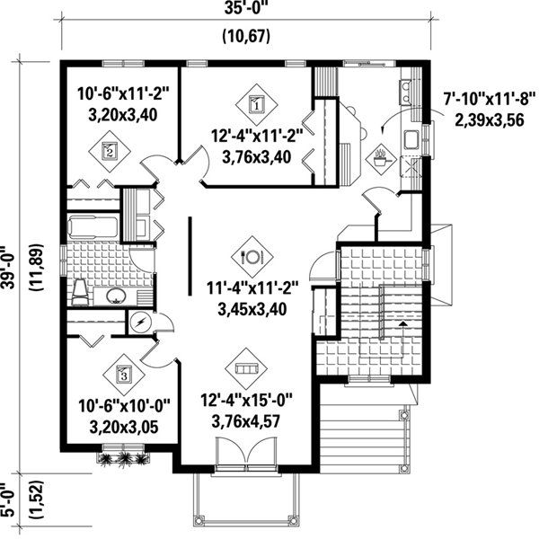 upper floor house blueprint