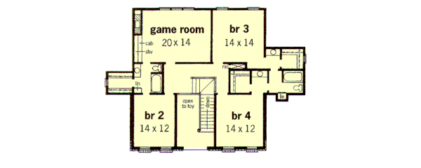 upper floor house blueprint