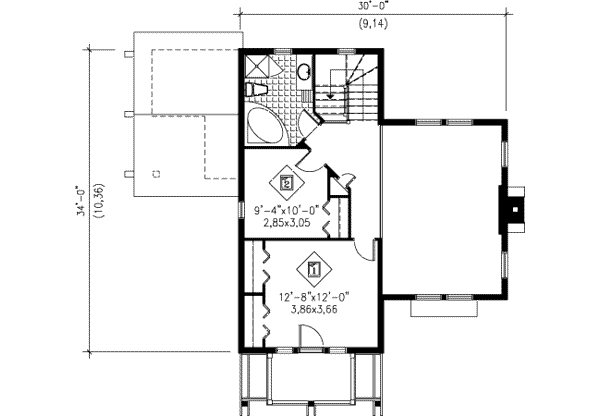 upper floor house blueprint