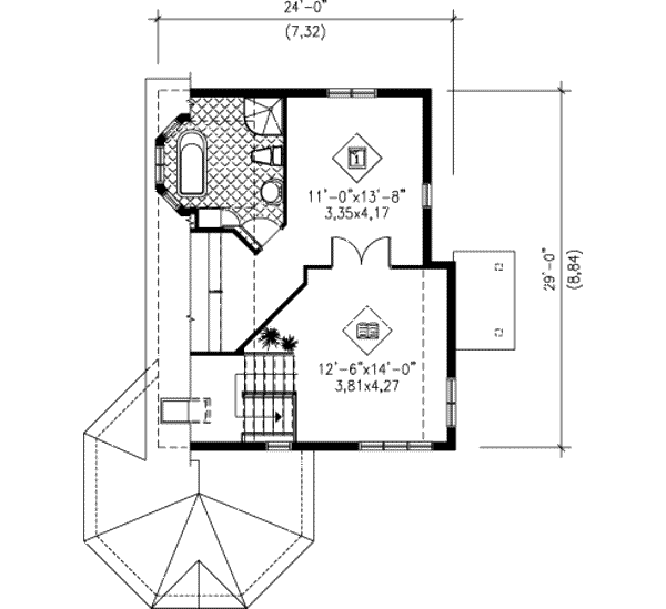 upper floor house blueprint