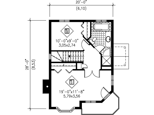 upper floor house blueprint