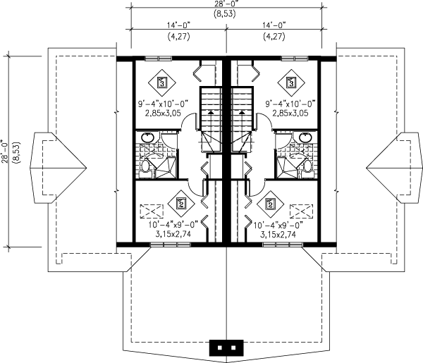 upper floor house blueprint