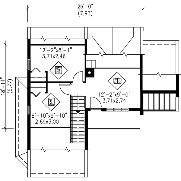 upper floor house blueprint