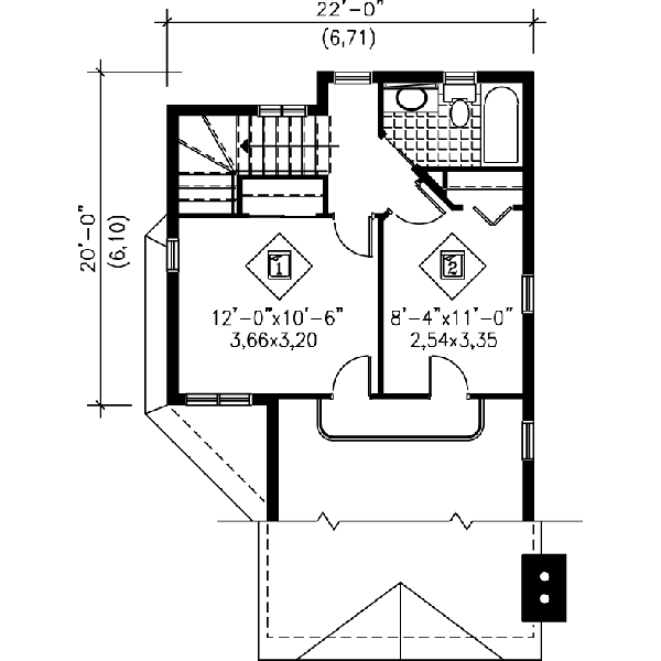upper floor house blueprint