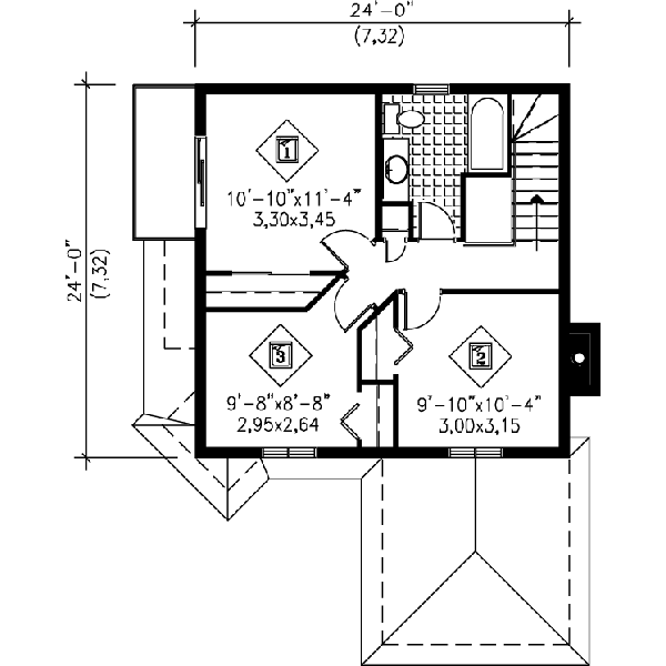 upper floor house blueprint