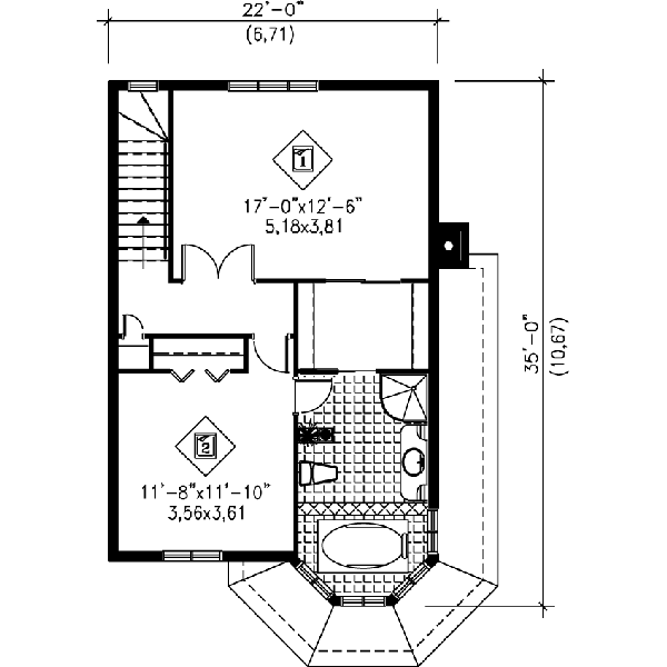 upper floor house blueprint