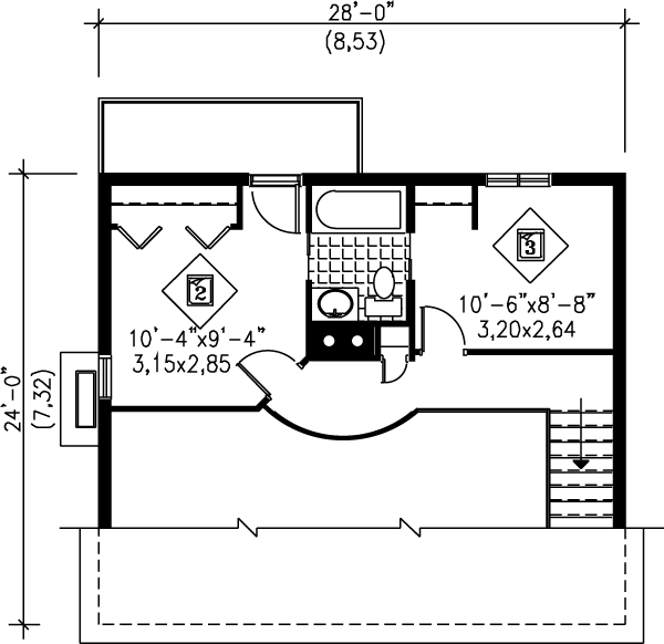 upper floor house blueprint