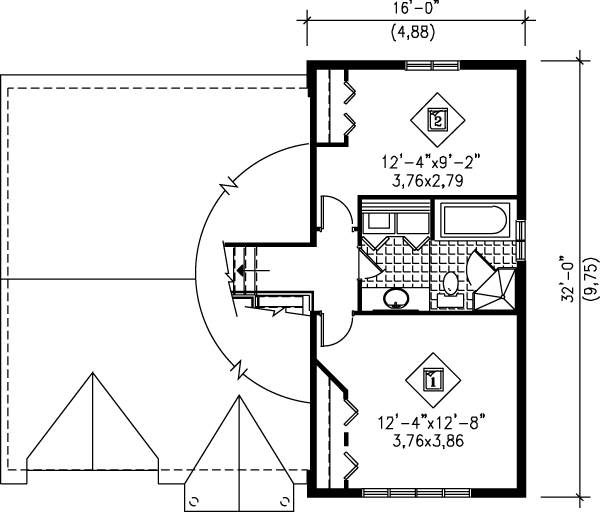 upper floor house blueprint