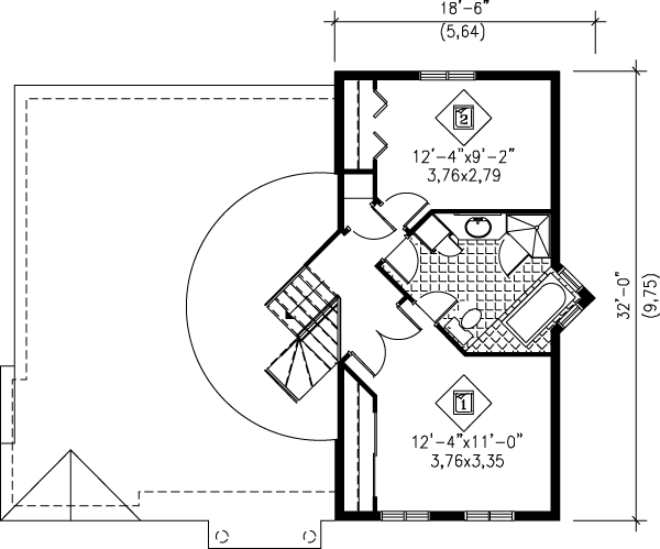 upper floor house blueprint