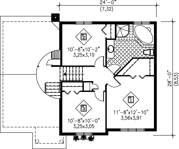 upper floor house blueprint