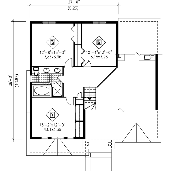 upper floor house blueprint