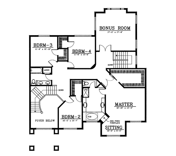upper floor house blueprint