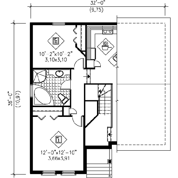 upper floor house blueprint