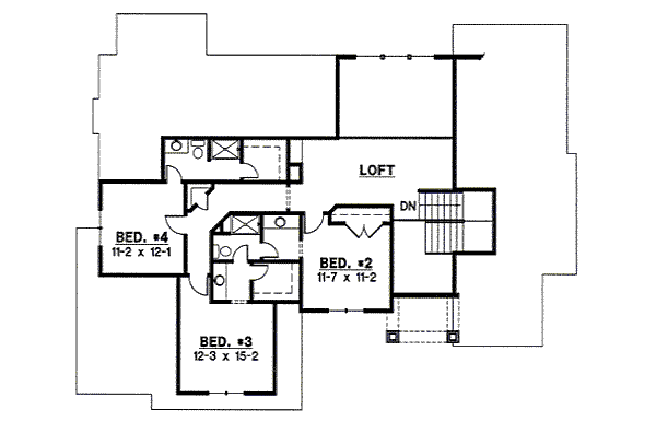 upper floor house blueprint