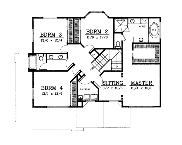 upper floor house blueprint