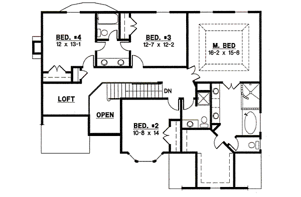 upper floor house blueprint