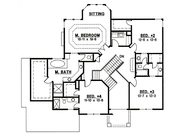 upper floor house blueprint