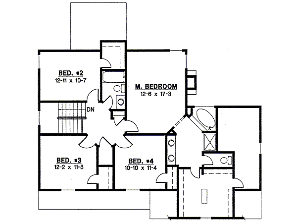 upper floor house blueprint