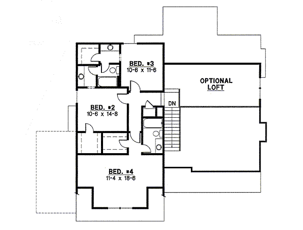 upper floor house blueprint