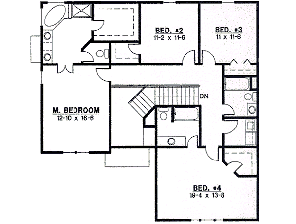 upper floor house blueprint