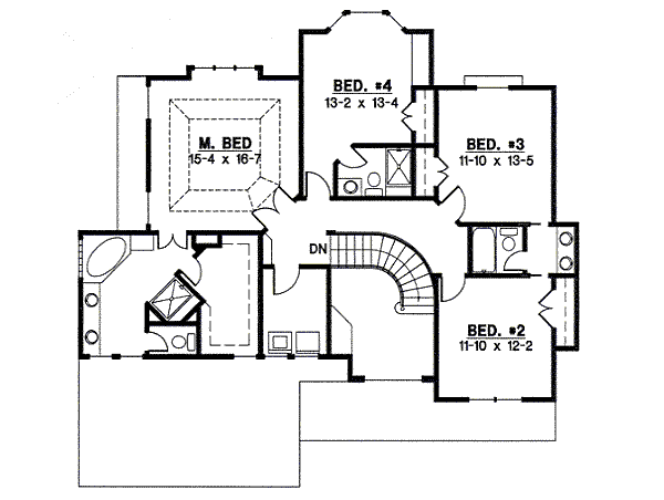 upper floor house blueprint