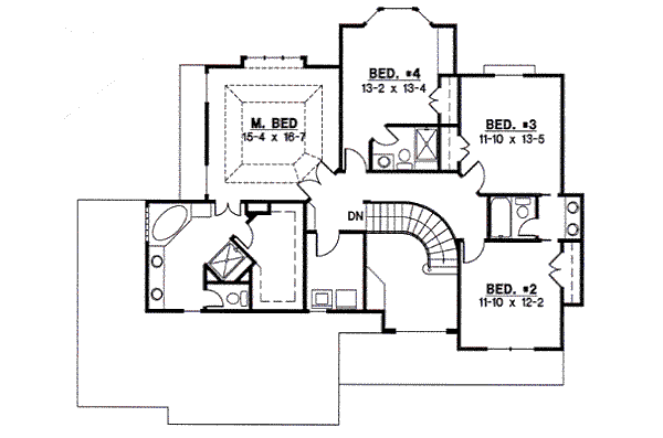 upper floor house blueprint