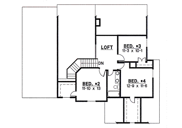 upper floor house blueprint