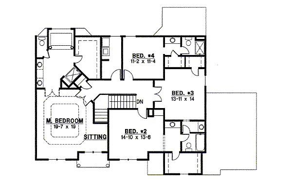 upper floor house blueprint
