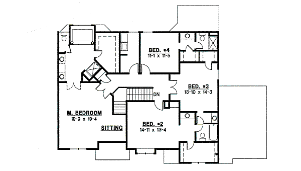upper floor house blueprint