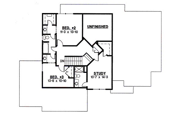 upper floor house blueprint