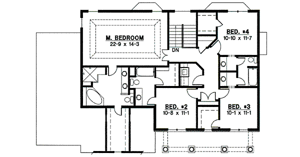 upper floor house blueprint