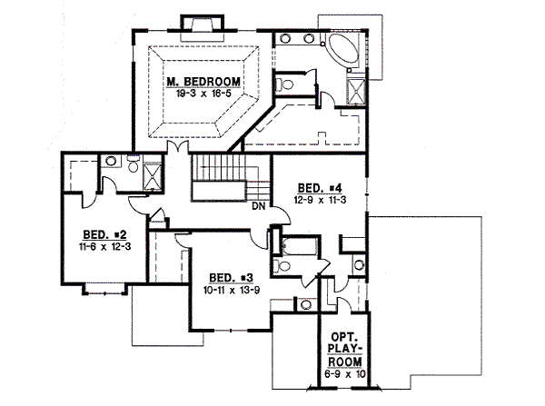 upper floor house blueprint