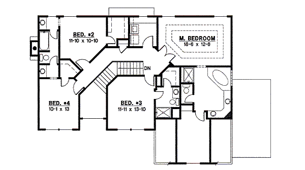 upper floor house blueprint